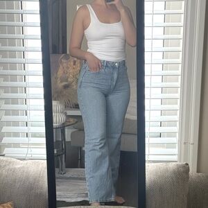 Dynamite Heidi wide Leg Jeans – Light Wash | Size 8 (29)